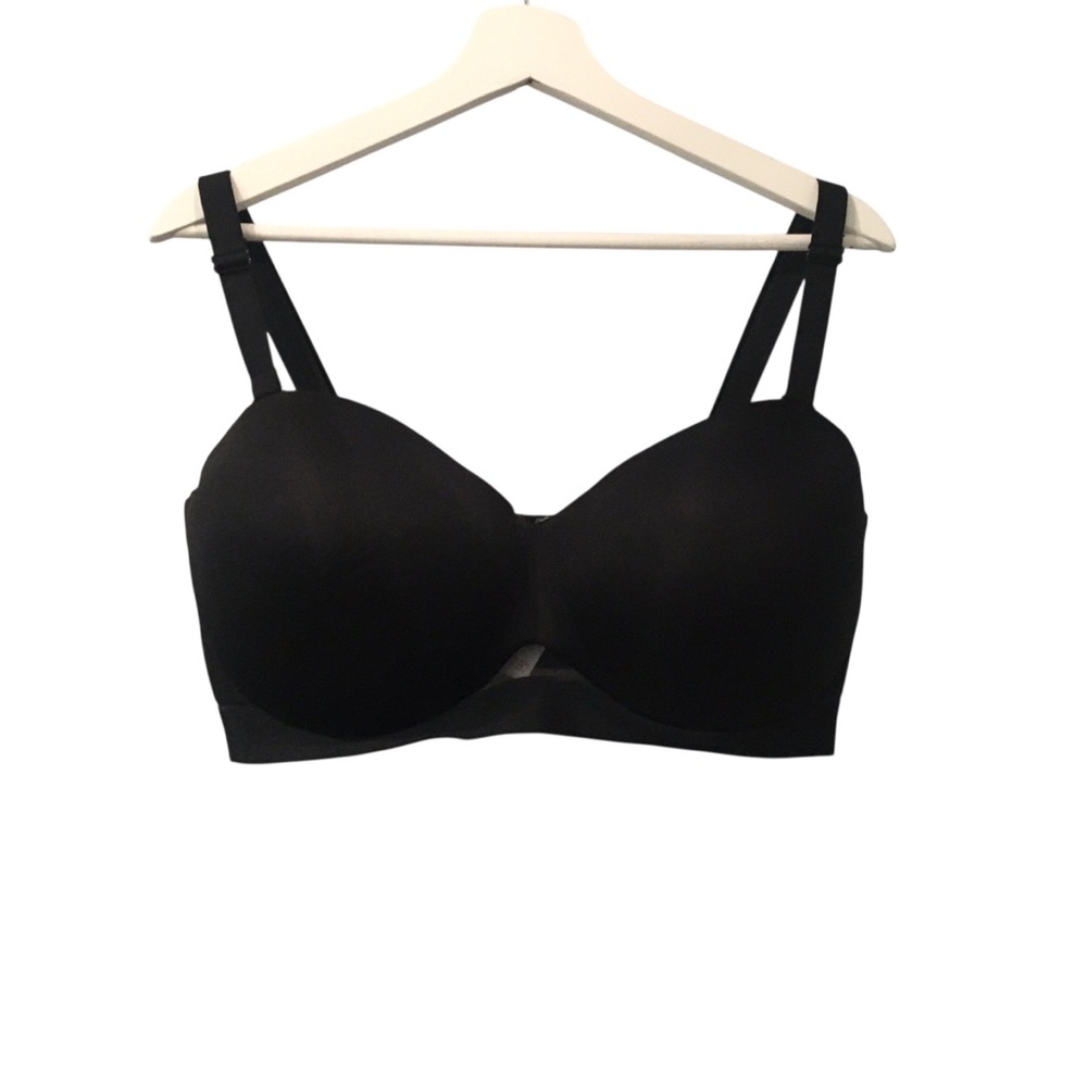 Cacique Black Full Coverage Padded Adjustable Intimate Bra 38F. - Picture 4 of 7